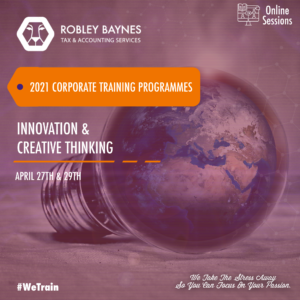 Innovation & Creative Thinking April 27th & April 29th